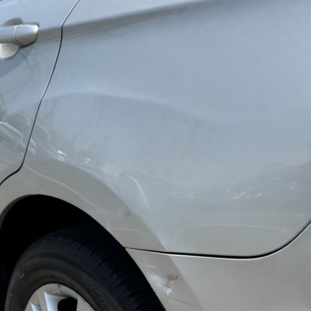 Rear Quarter Panel Dent Repair — after