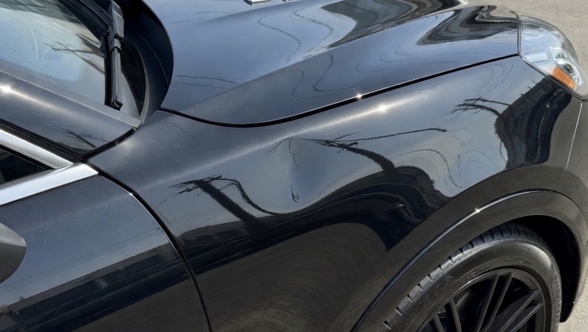 Front Fender Dent Repair — before