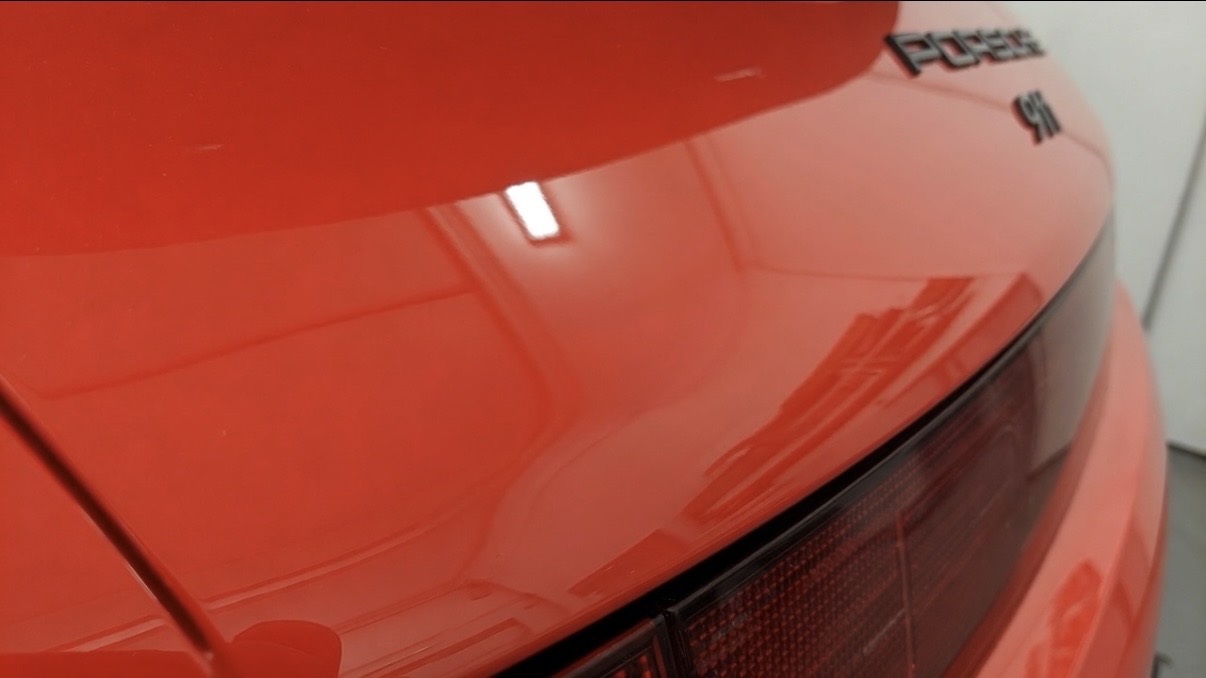 Porsche 911 Rear Dent Repair — after